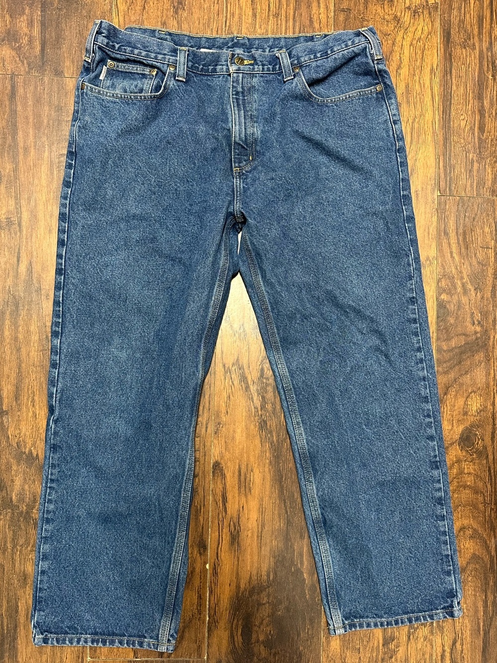 Carhartt B460 Relaxed Fit Jeans 40x30 Dark Wash Workwear Denim 100% Cotton